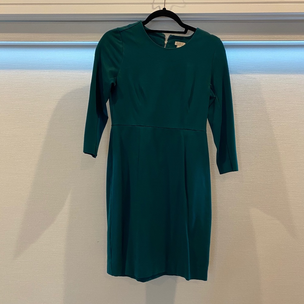 Fitted long sleeve pencil dress
